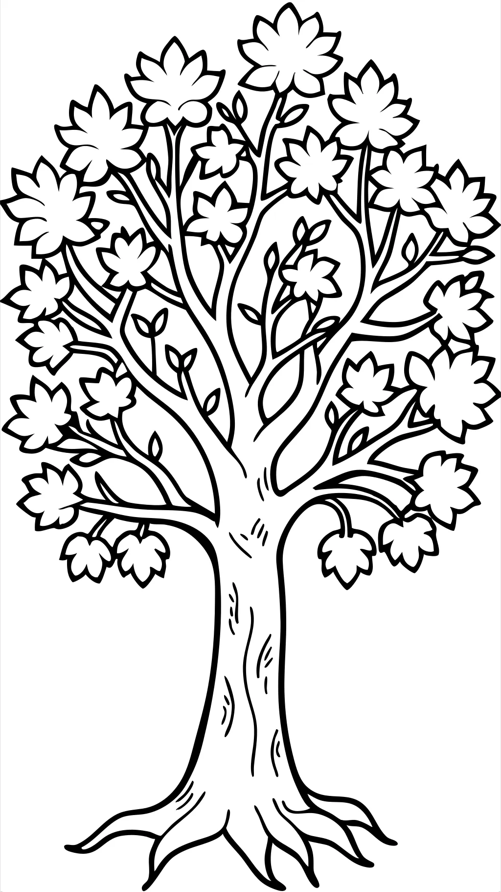 coloriages d’arbre gratuit